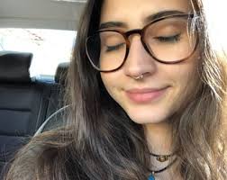 Rose Gold Quadruple Straight Stacked Septum Ring ~ Four Row Nose Ring ~  Quad Stack Body Jewelry ~ Rose Gold Dipped