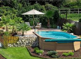 Small round above ground composite pool deck for small backyard? 40 Uniquely Awesome Above Ground Pools With Decks
