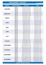 Advertisement school's out and summer is here! Week Numbers For 2020 List And Calendar Calendar Best