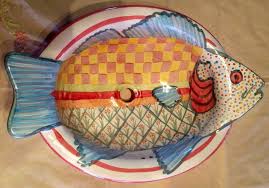mackenzie childs majolica fish sink