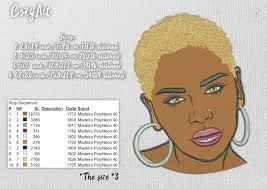 DIGITAL: Woman Short Bleached Hair Portrait