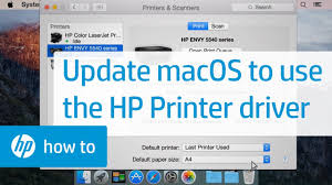 Updating Mac Os X To Use The Hp Printer Driver Hp Printers Hp Youtube