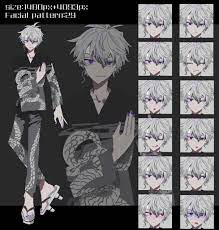 白髪紫眼作務衣青年 立ち絵素材 - 出鱈目支部 - BOOTH