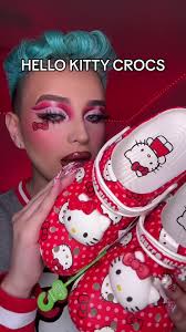 these hello kitty crocs are sooo cute❤️🥰 @Crocs #hellokitty #makeup #viral  #shoppinghaul #sanrio #fyp #trending