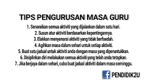 Untuk mencapai matlamat harian anda, anda perlu mempunyai satu sistem pengurusan masa yang berkesan. Tips Pengurusan Masa Pendidik2u