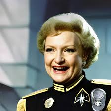 Various celebs as Star Trek staff