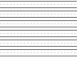 Fall Lined Writing Paper A4 Landscape Lined Paper Template Free Writing Paper Kindergarten Writing Paper Handwriting Paper