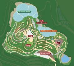 Map Of The Eden Project Cornwall Eden Project Zoo Architecture Rainforest Biome
