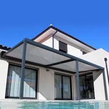 Pergola Toile Coulissante Retractable Ambiance En Aluminium Pergolas Bioclimatiques Stores Bannes Et Volets Pergola Toile Retractable Pergola Pergola Alu