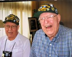 Harry and Joan Munzing, another couple, Florence and Howard Newcomb Gilbert  and Bonnie Baca at 2008 USS Franklin reunion dinner in Kansas City, Mo.,