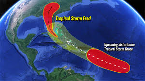 A weatherflow station at xcaret park near playa del carmen, mexico, recently measured a sustained wind of 60 mph (97 km/h) and a gust to 85 mph (137 km/h). Tropical Storm Fred The 6th Atlantic Hurricane Season System Heads For Florida This Weekend Followed By Potentially More Dangerous Grace Coming Soon After