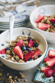 Back To Basics Granola Almond Milk Fresh Fruit Banana Granola Recipes Food
