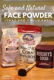 Safe All Natural Diy Face Powder With Only Two Ingredients Diy Face Powder Face Powder Natural Face Powder