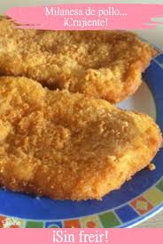 Bistec A La Milanesa Como Preparar Milanesa De Pollo Crujiente Sin Freir Pollo Crujiente Recetas Para Cocinar Pollo Milanesas De Pollo