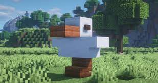 A Simple Duck Statue Minecraftbuilds Minecraft House Designs Minecraft Statues Minecraft Projects