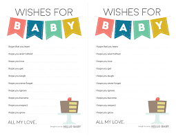 Create your own custom baby shower invitation in minutes. Free Downloadable Baby Wishes