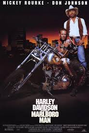 Harley Davidson And The Marlboro Man 27x40 Movie Poster 1991 Marlboro Man Harley Davidson Biker Movies