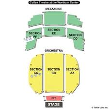 61 particular wortham center seating chart