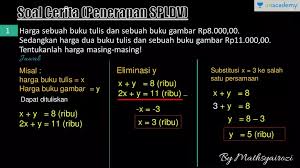 Contoh soal spltv dan jawabannya. Ujian Tulis Berbasis Komputer Soal Soal Cerita Spldv Dalam Ujian Nasional S Offered By Unacademy