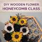Wooden Flower Honeycomb Wall Hanging