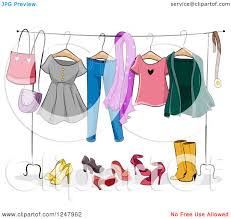 Contact customer service for a quote. Clipart Of A Ladies Clothing Rack With Apparel Royalty Free Vector Illustration By Bnp Design Studio 1247962