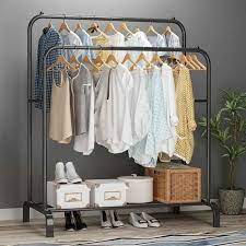 Jual rak gantung pakaian baja ikea gantungan baju hanger. Jual Rak Baju Gantung Rak Standing Double Row Windproof Clothes Hanger Terbaru Juli 2021 Blibli