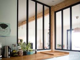 Diy Une Verriere Style Atelier Pas Chere Pour Separer Cuisine Et Salon Separation Cuisine Salon Cuisine Verriere Diy Verriere