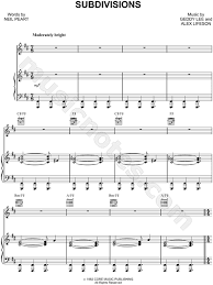 Stream rush e by sheet music boss from desktop or your mobile device. Rush Subdivisions Sheet Music In B Minor Download Print Sku Mn0058720