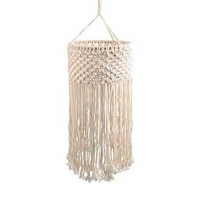 Shop lamps & lamp shades and a variety of lighting & ceiling fans products online at lowes.com. Buy Topotdor Macrame Lamp Shades Ceiling Pendant Light Shade Tasseled Chandelier Bohemian Wedding Decoration Hanging Handwoven Cotton Rope Indoor Outdoor Natural Decorative Style2 Online In India B07yy1bsh5