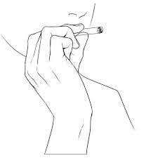 Pin By Regina French On Calm Yourself Girl Indie Drawings Smoke Drawing Outline Art