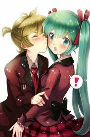 Kiss Len X Miku Miku Vocaloid Hatsune Miku