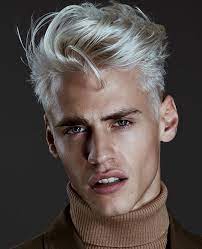 The Fashionbeans Menswear Awards 2018 Hair Hairstyle Blond Face Head Nose Chin Eyebrow Cheek White Hair Men Platinum Blonde Hair Men Thick Hair Styles