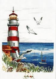 Maybe you would like to learn more about one of these? Red And White Lighthouse Cross Stitch Kit By Permin Of Copenhagen