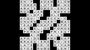 crossword puzzle wander words answers february 18 2019