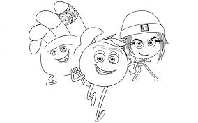 The Emoji Movie Trio Coloring Page Coloring Pages Giraffe Coloring Pages Super Coloring Pages