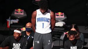 Mark cuban took a stand on social media on sunday, defending the right of players on the dallas mavericks to take a knee during the national anthem. Nba Orlando Magic S Jonathan Isaac Is First Player Not To Kneel For Anthem Since Restart Bbc Sport