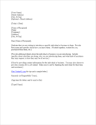 Business letter of introduction template. Free Letter Of Introduction Template Sample Introduction Letter