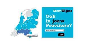 Compound of stemmen (to vote) or stem (vote) +‎ wijzer (indicator). Stemwijzer Voor Provinciale Staten S Hertogenbosch Bd Nl