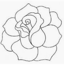 Pin By Amy Haffling On Flower Pattern Flower Drawing Design Roses Drawing Rose Outline Drawing