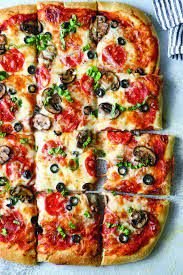 Nice Pizza With Homemade Dough Browse Our Recipe Selection Pizza Recipes Homemade Best Homemade Pizza Delicious Pizza