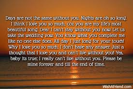 There is no single day in my life when i didn't think about you. Romantic Love Letters