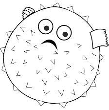 Proponeteli tutti anche per l'estate, quando ci si approssima ad andare al mare! 6 Disegni Pesce Palla Da Colorare Per Bambini