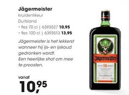 Hanos Jagermeister Folder Aanbiedingen