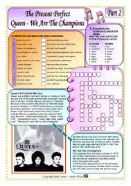 Song For Present Perfect We Are The Champions By Queen Part 2 Of 3 English Esl Worksheets For Distance Learning And Physical Classrooms