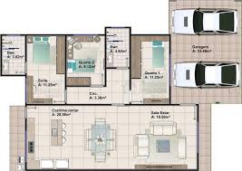 Plantas De Casas Com Cozinha Americana E 2 Quartos Plantas De Casas Com 3 Quartos 80 Projetos Variados Para 2020 Em 2020 Plantas De Casas Casas Planta De Casa Terrea