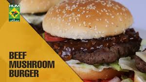 This recipe makes burgers that are juicy and very tasty. Beef Mushroom Burger Flame On Hai Masala Tv Show Irfan Wasti Youtube
