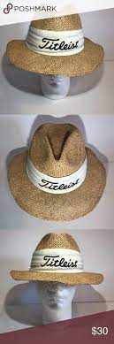 Titleist Golf Straw Hat Unihat Texace Usa One Size Straw Hat Hats Straw