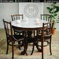 Looking for side tables and coffee tables in new zealand? Set Cafe Kopitiam Round Table With Top Table Marble Suitable For Interior Furniture Diningroo Round Marble Dining Table Dining Table Marble Marble Side Tables