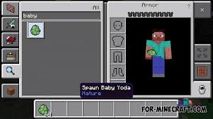 With the baby player mod for minecraft pocket edition you can play as an adorable baby. Tameable Baby Yoda Addon For Minecraft Pe 1 14