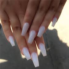 Brides would love this design! 50 Stunning And Gorgeous Summer Coffin Acrylic Nail Designs For Your Inspiration Cute Hostess For Modern Women